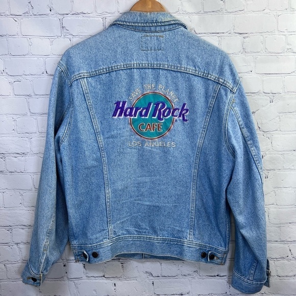 Vintage Lee Hard Rock Cafe Denim Jacket Los Angeles